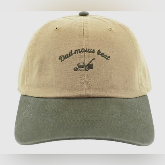 NWT Wembley Dad Mows Best Embroidered Adjustable Hat - Picture 3 of 7